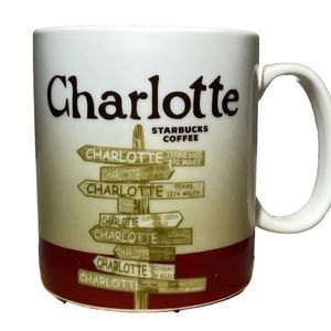 Starbucks City Collector Series Mug - Charlotte NC 16 Oz Coffee Cup, 2009